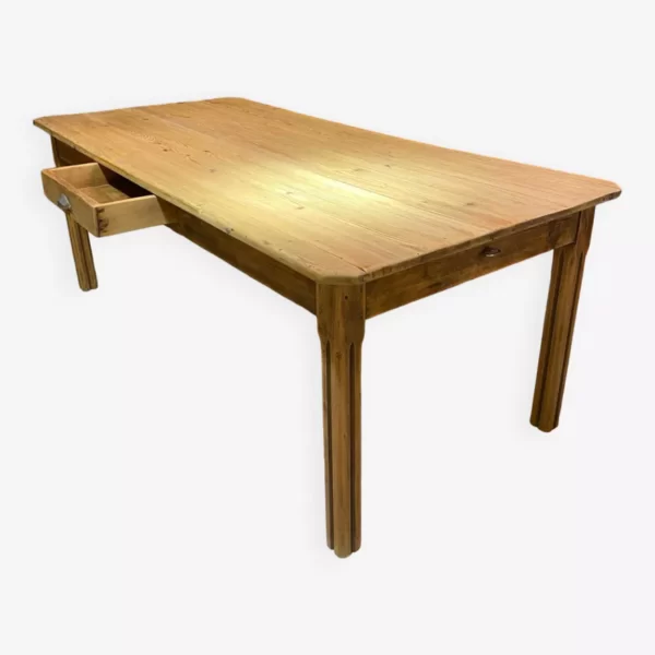 Table en bois réstaurée – Image 6