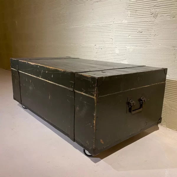 Table basse malle militaire – Image 6