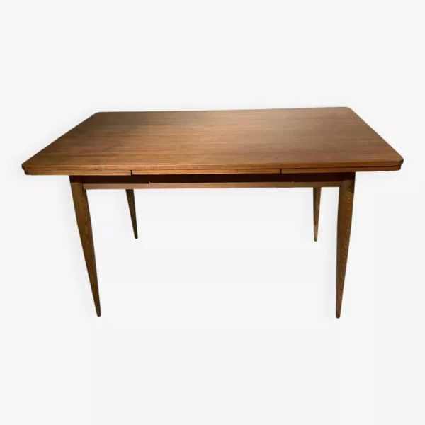 Table scandinave plaquage teck