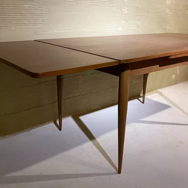 Table scandinave plaquage teck – Image 5