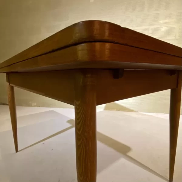 Table scandinave plaquage teck – Image 6