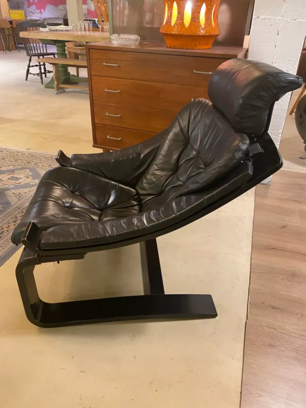 Fauteuil Kroken par Ake-Frybytter pour Nelo -Suède 1970 - vue côté gauche