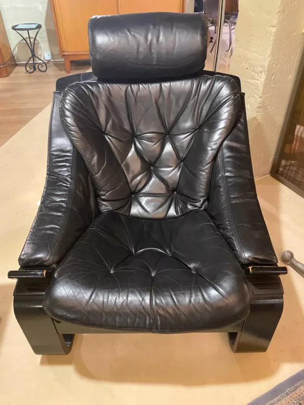 Fauteuil Kroken par Ake-Frybytter pour Nelo -Suède 1970 - vue face 1